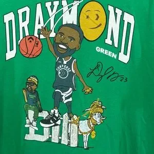 Draymond Green Defense Michigan State CONVERSE Green Men’s XL T-Shirt RARE